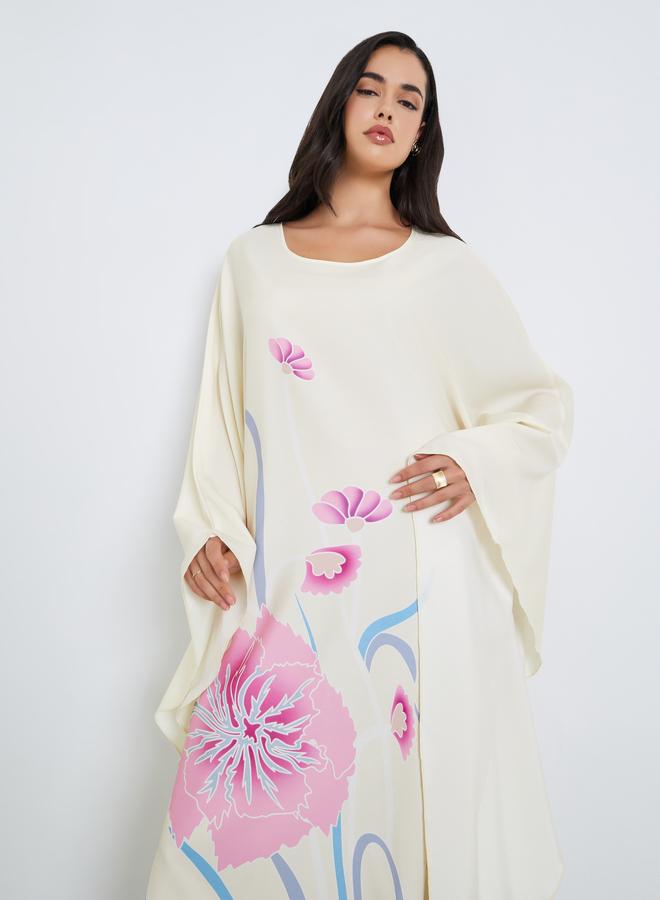 ستايلي قفطان بطبعة أزهار للنساء - Image 1